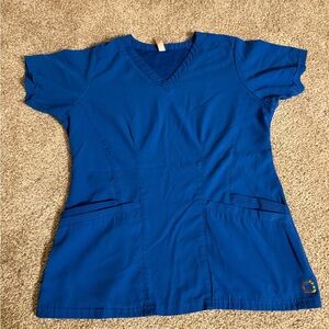 WonderWink Aero Blue Scrub Top